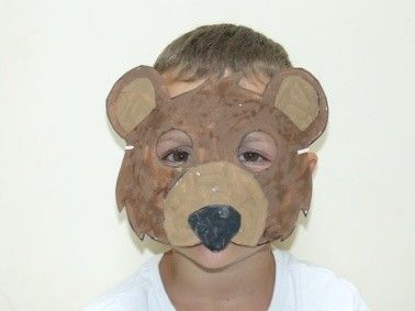 Masque d'ours brun