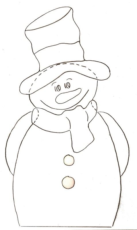 Gabarit - Calendrier de l'Avent Boites bonhommes de neige