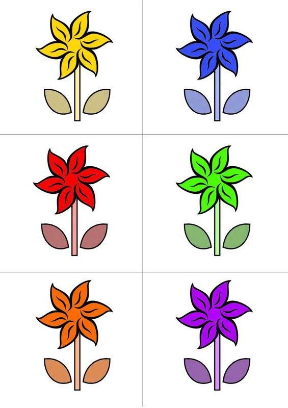 Chasse au trésor - Carte couleurs "Fleur 3"