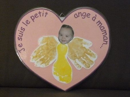 Coeur "le petit ange à maman"