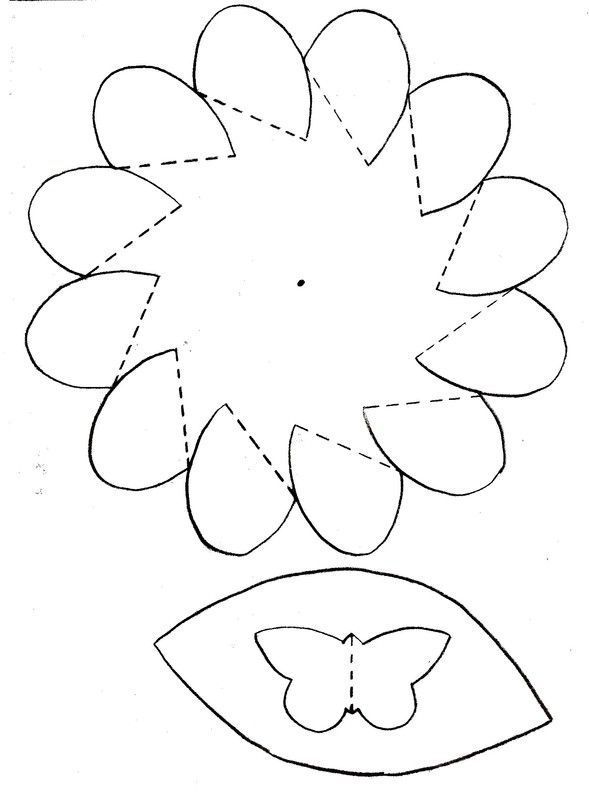 Gabarit - Fleur de tournesol