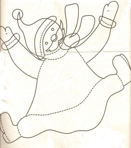 Gabarit - Calendrier de l'Avent Père Noël en parachute