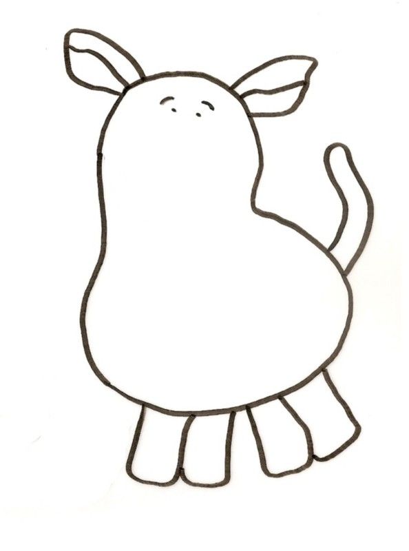 Gabarit n°1 - La vache de Pâques