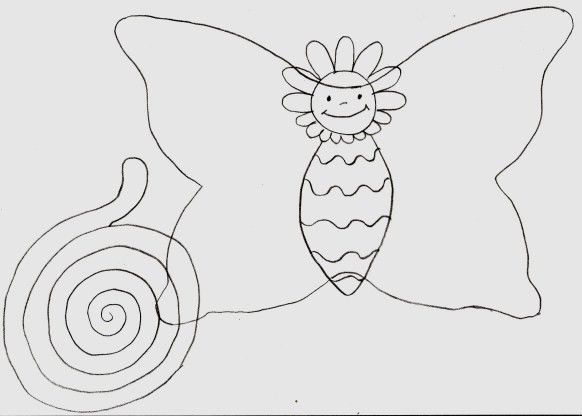 Gabarit - Papillon spirale