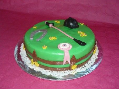 Gâteau d'anniversaire "Equitation"