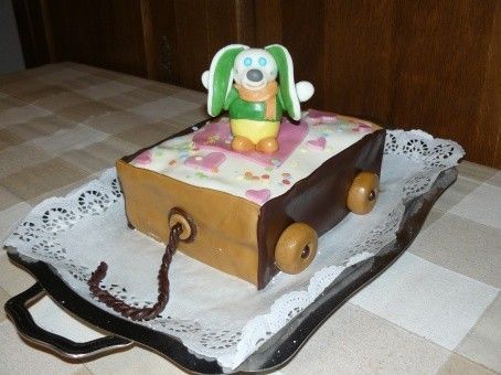 Gâteau d'anniversaire "Doudou Lapinou"