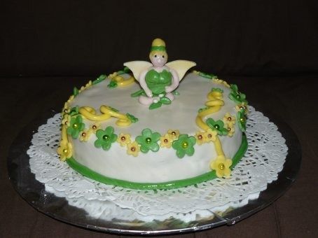Gâteau anniversaire "la fée clochette"
