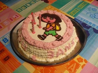 Gâteau anniversaire Dora