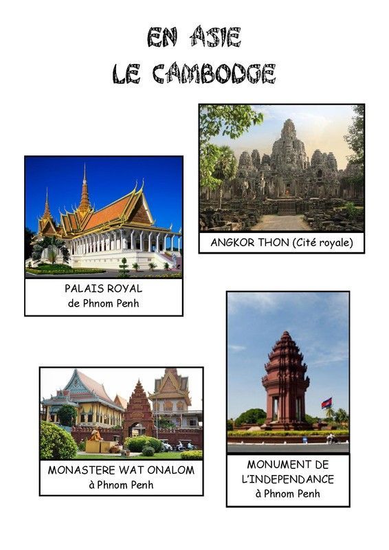 Imagier - Pays d'Asie le Cambodge