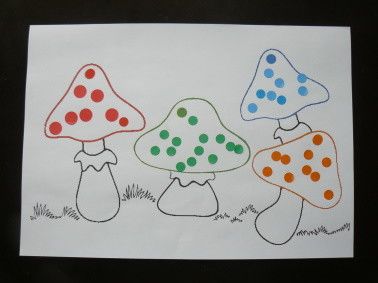 Les couleurs des champignons